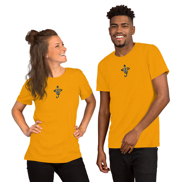 Unisex Short-Sleeve T-Shirt (Center Embroidered Logo)