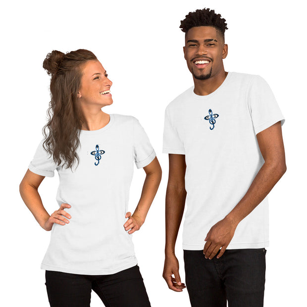 Unisex Short-Sleeve T-Shirt (Center Embroidered Logo)